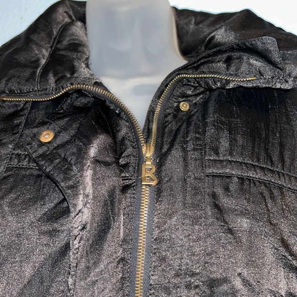 Vintage Bogner Goose Down Ski Puffer Jacket Women Size 6 All Black - Picture 6 of 11